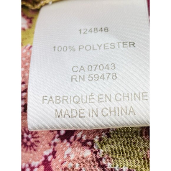 F. Joie Tank Top S Floral Multicolor Blouse Sleeveless High Neck NWT - Picture 5 of 6